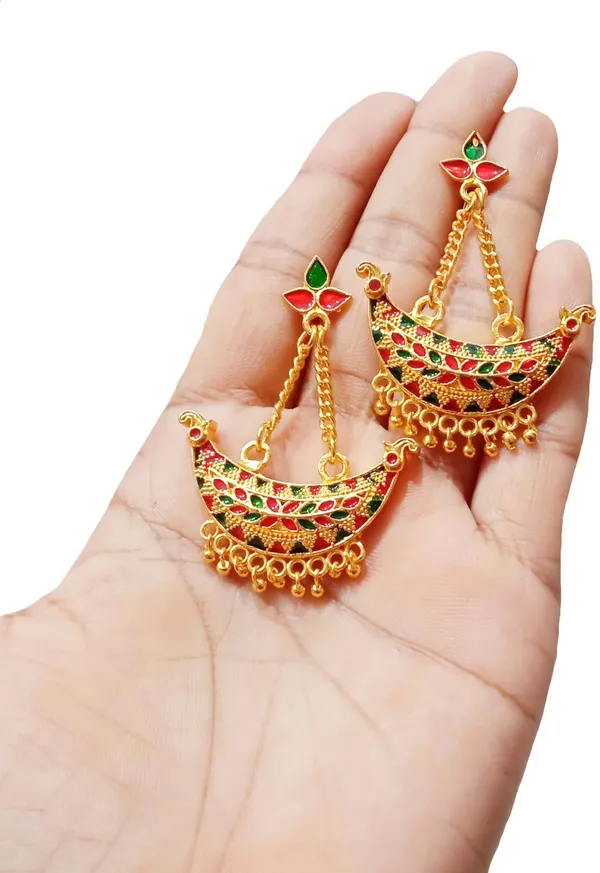 Assamese_Traditional_Copper_Jhumki_Earring_For_Girls_&_Women